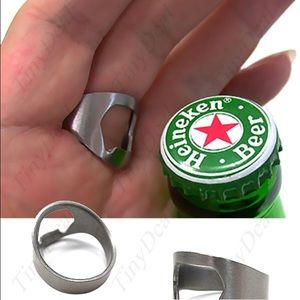 Bottle opener ring design