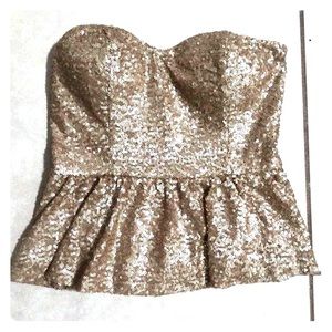 Forever 21 // Peplum Sequin Blouse // WORN ONCE