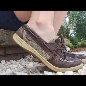 Speedy Topsider dark brown leather shoes