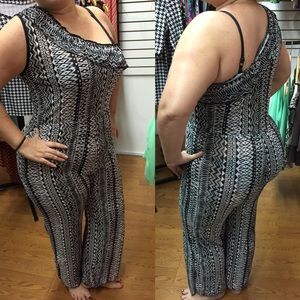 Black and white rumper