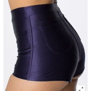 American Apparel Disco Shorts -- Navy blue