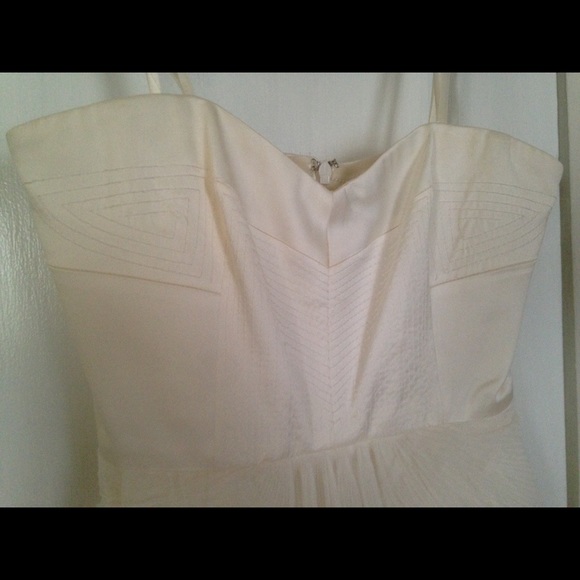 Strapless Ivory cocktail dress - Picture 4 of 4