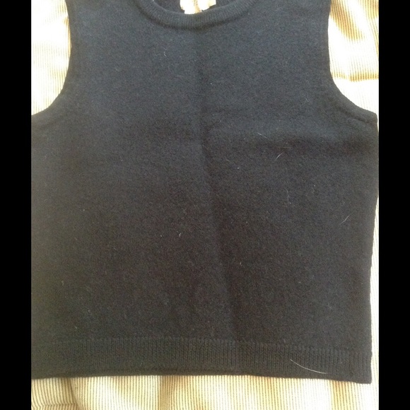 J.Crew black wool vest