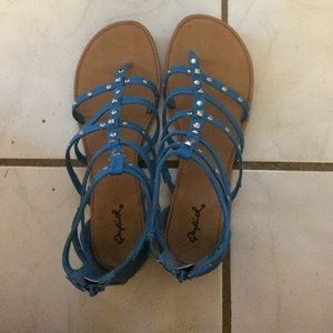 Strappy Saphire Sandals