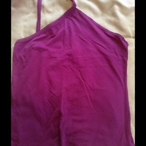 Mango purple one shoulder tank top