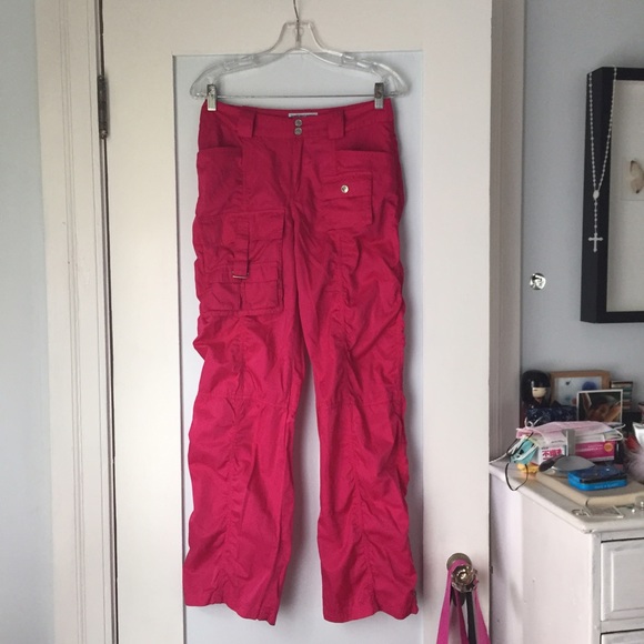 Dark pink Cyber girl 90's Spice girl pants!