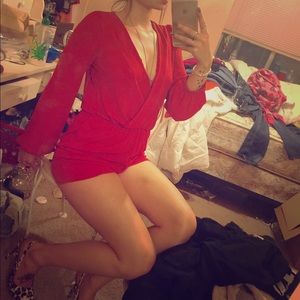 Red romper
