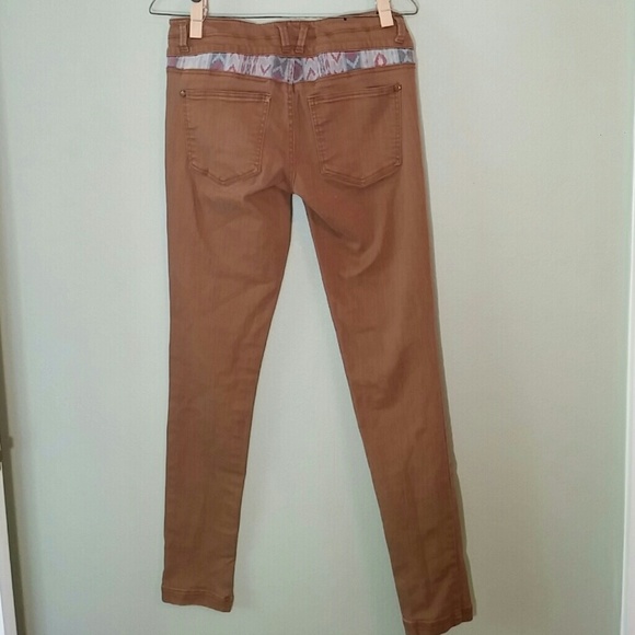 Sold Brown skinny jeans with Aztec detail - Picture 3 of 4