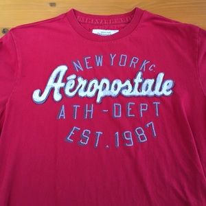 Aeropostale T-Shirt. Size: medium. Color: Red