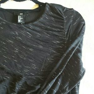 NWT H&M Long Sleeve Black Jersey Dress