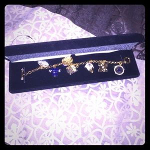 Gold Dallas Cowboys charm bracelet