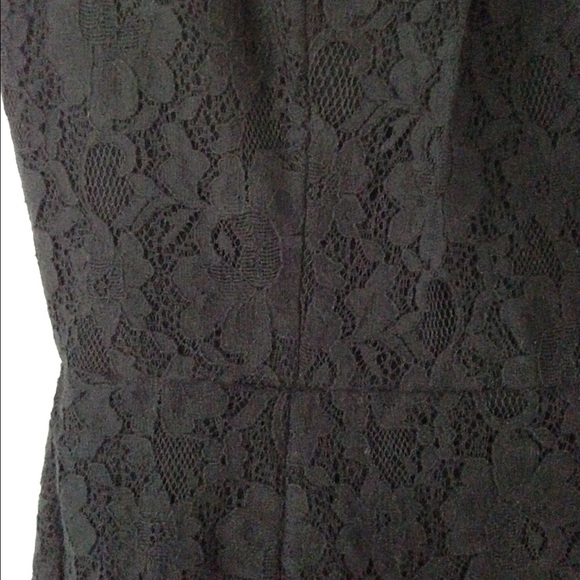 Black strapless lace cocktail dress - Picture 4 of 4