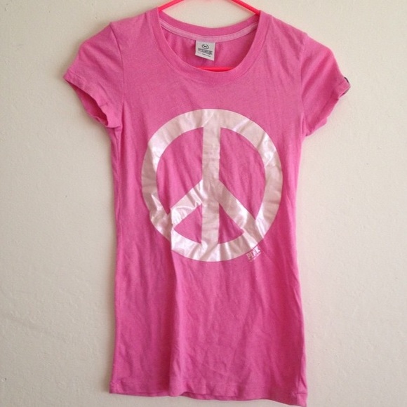 Vs pink slim tee shirt