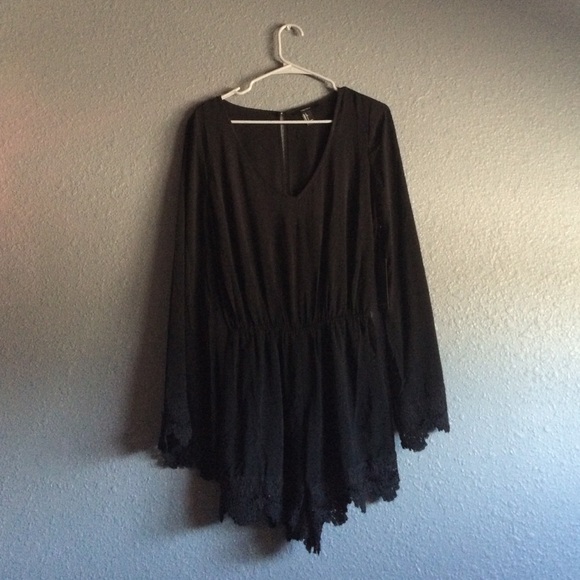 Laces bottoms romper