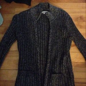 Charcoal grey sweater zip up