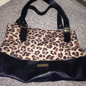 Cheetah print bag