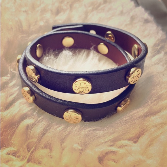 Tory Burch Leather Wrap Bracelet