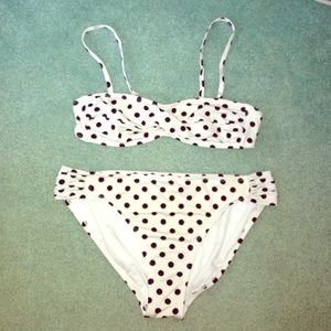 Polka dot bathing suit ( can lower price )
