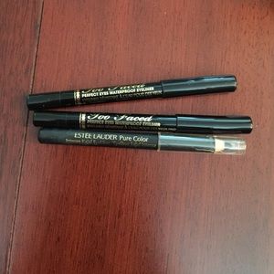 Too faced and Estée Lauder black eyeliner