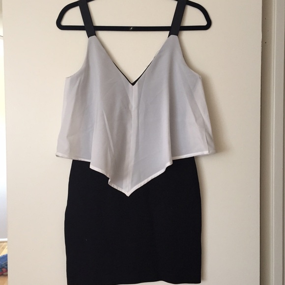 Zara Black and White Dress