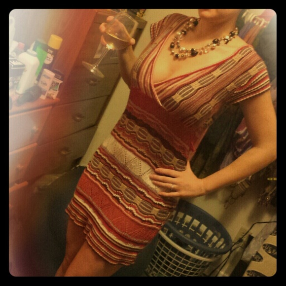 Vintage hippy boho chic crochet sexy sweater dress