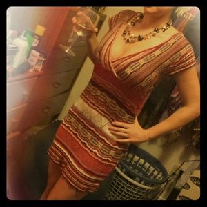 Vintage hippy boho chic crochet sexy sweater dress