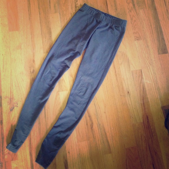 Gray Nike Leg-A-see compression tights - Picture 1 of 4