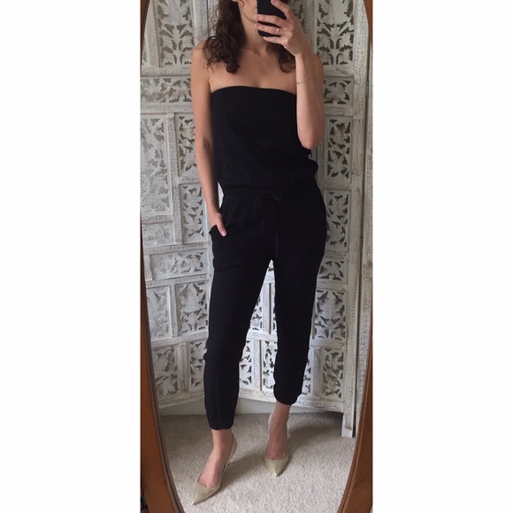 aritzia strapless jumpsuit