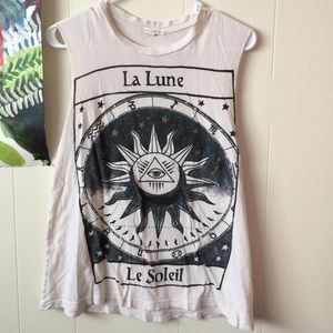 Urban Outfitters sleeveless La Lune tee