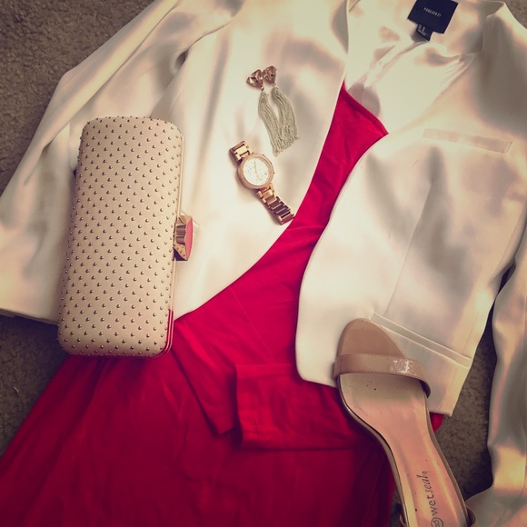 Red Long sleeve dress