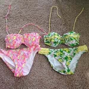 Victoria Secret swim suits. Med tops