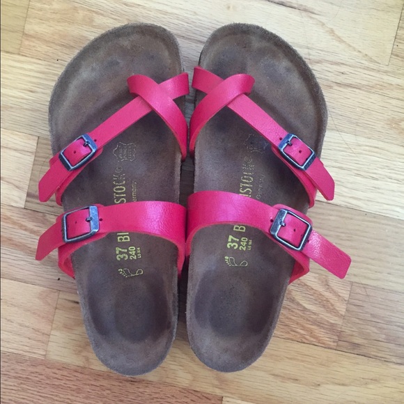 SOLD Red mayari Birkenstocks!!