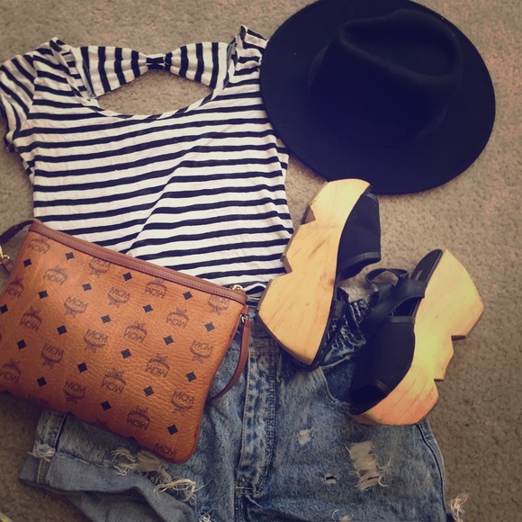 Striped crop top