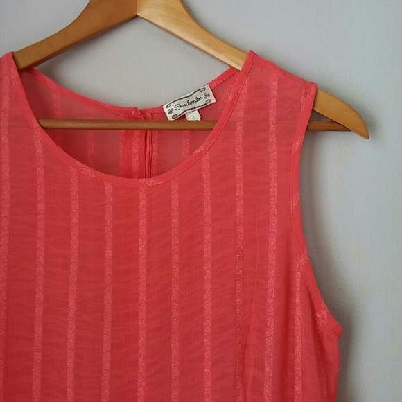 Soulmates Tops - Salmon sheer top