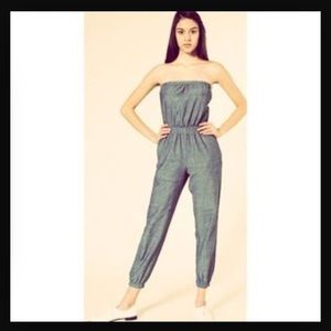 Denim American Apparel Romper