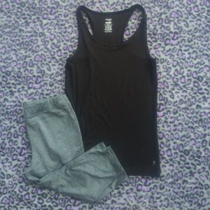 Danskin workout capris and tank