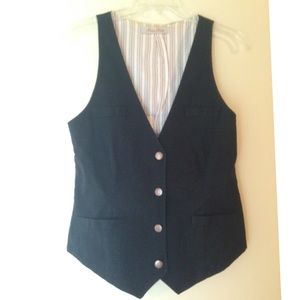 Geren Ford Black Cotton Vest