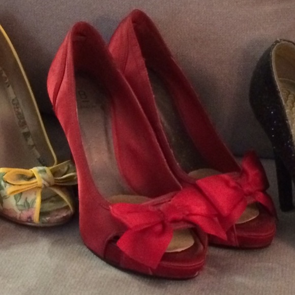 Bakers red high heels