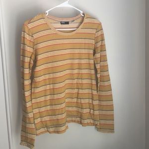 Urban Outfitters (BDG) Striped Sweater - Mustard