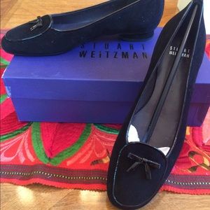 REDUCED! Stuart Weitzman black suede flats