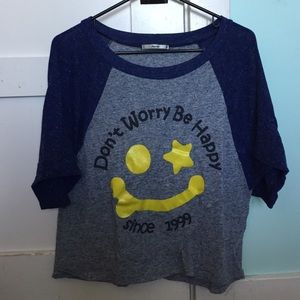 "Don't worry be happy" tee