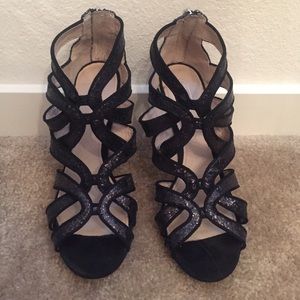 Coach Black Glitter Heels - Coach "Ludlow"