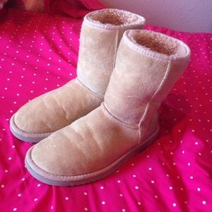 ugg australia classis short pink suede