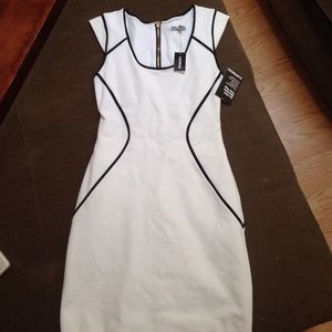 White bodycon express dress