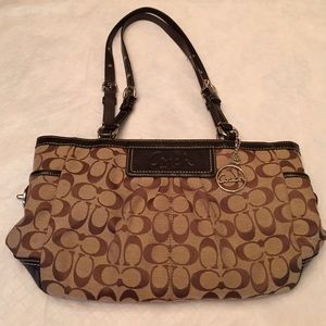 Brown/beige coach bag