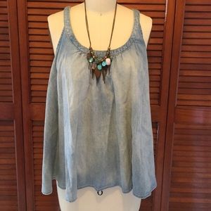 Reposh denim top