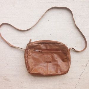 Cognac Messenger Bag (Small)