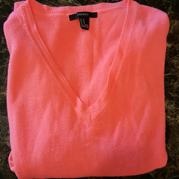 Hot pink forever 21 sweater
