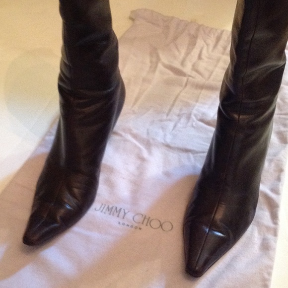 Jimmy Choo Shoes - Jimmy Choo Brown Boots need Good polishing