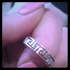 Vintage givenchy ring sterlinh silver 6-6 1/2